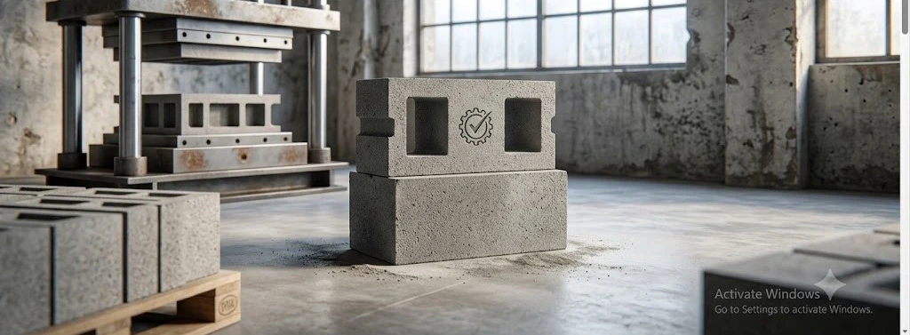 Modern Fly Ash Brick and Concrete Paver Manufacturing Facility