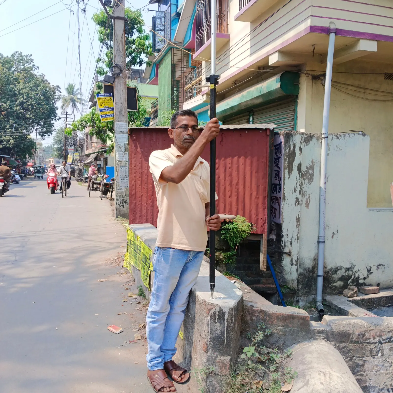 Cross-sectional profile & topographical survey of Banikantha Khal (I&WD), Madhyamgram & Barasat Municipality.